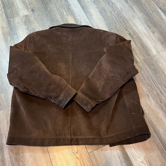 Vintage Massini Brown Leather Suede Jacket - Picture 2 of 7